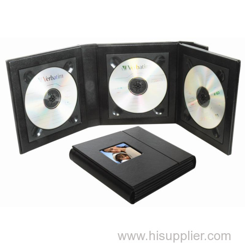 CD holder with picture folder