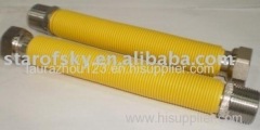 S/S yellow PVC covered flexible tube hose