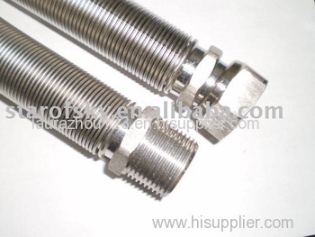 1/2"Femaile and 3/4"Male flexible metal hoses