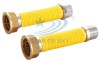 stainless steel flexible gas connector with yellow cover