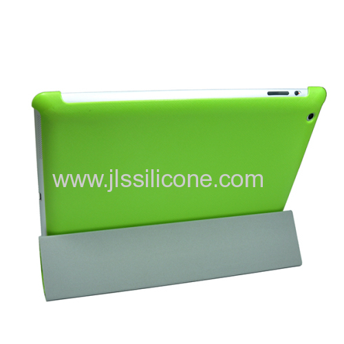 Durable stand case for ipad 2 with leather material