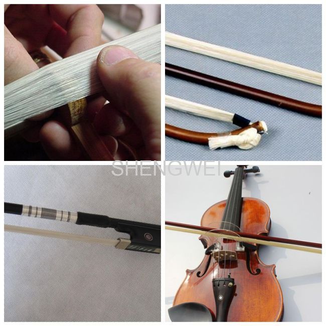 Mongolia 31natural white Violin bow hair
