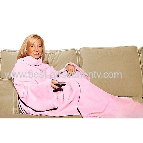 SNUGGIE The Blanket That Has Sleeves Adults One-Size-Fits-All Beige..As Seen On TV Super Soft Fleece
