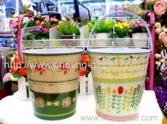 Hot stamping foil for plastic bucket with handle
