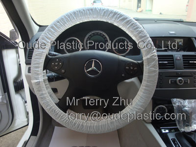 PE Car Care Items: car steering wheel cover, seat cover, gear shift cover; Disposable Plastic Gloves