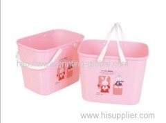 Hot stamping foil for plastic handle fruit bucket