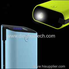High Capacity LED Torch Light Mobile power supply with 6000MAH