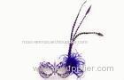 Sliver Filigree Metal Venetian Masks Purple Gift For Mardi Gras Party