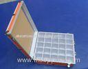 Orange Acrylic Carrying Case / Briefcase With Slots For Carry Cards