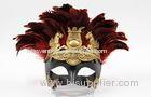 Hand Painted Feather Masquerade Masks For Interior Decorative