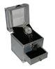 Silver Aluminum Watch Cases with Drawer