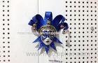Masquerade Party Mask Brooch Plastic Purple With Bell For Gift 4"