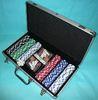Silver ABS Panel Poker Chip Carrying Case With Locks and 389*200*69mm