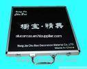 Black Fireproof Panel Aluminum Display Cases With Silk Screen Logo