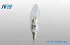 High Lumen Ra90 3watt 5000k LED Candle Light Bulbs , LED Candle Lighting