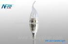 Aluminum 4w Ra90 E14 180LED Candle Light Bulbs With Cool White