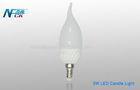 3w / 4w 250lm Ceramic E14 LED Candle Light Bulus For Interior , 120v LED