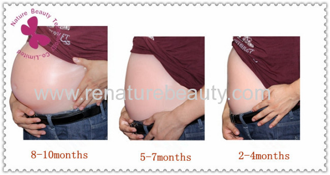 Big size silicone pregnant belly for fake pregnant 8-10month