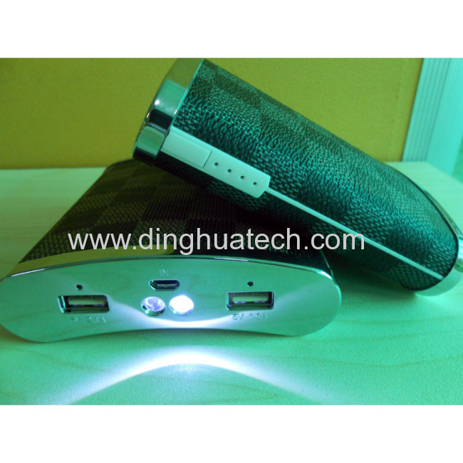 New desigh Wine Pot Shape Mobile power supply with double LED torch light & double USB output