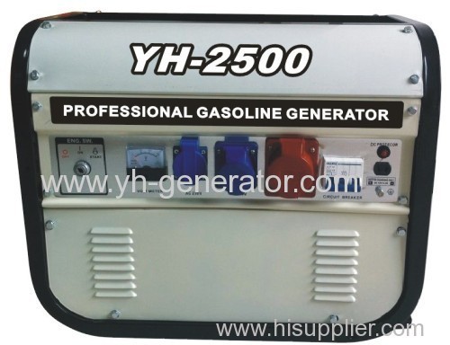 2.0kw three pahse square frame 220v/380v gasoline generator set