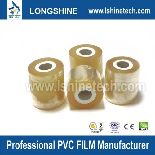 Protective wrapping wire pvc film Yellow self-adhesive High Transparent