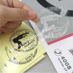 Transparent Labels Printing With White Color