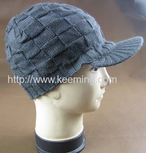 Check pattern visor cap
