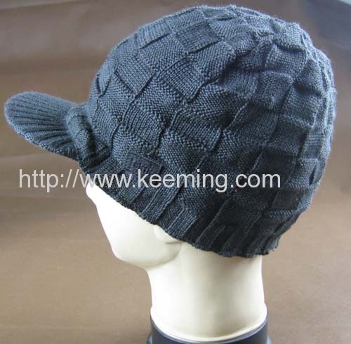 Check pattern visor cap