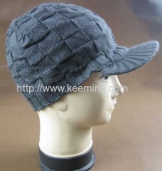 Check pattern visor cap