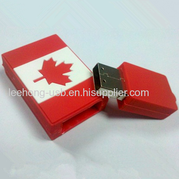 Canada nationalPVC flag usb disk