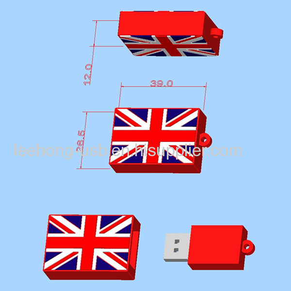 UK National flag shapedusb flash drive