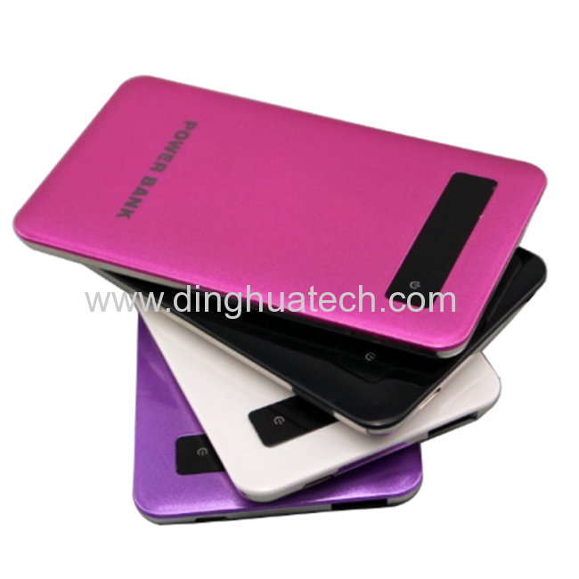 Hot sale Ultra-thin mobile power supply with single usb output with 4000mah