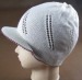 White and wine red Hollow needle knitted hat
