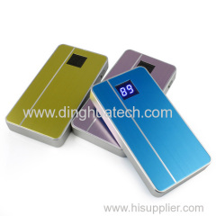 Apple phone style mobile power supply with double usb output & led display screen;