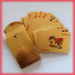 Gold foil plated playing cards