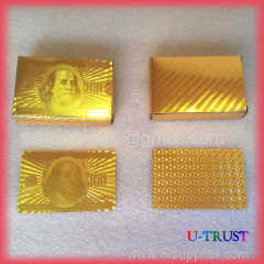 24K gold playing cards