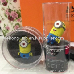 2013 novelty Christmas gift pvc minion usb flash 8gb