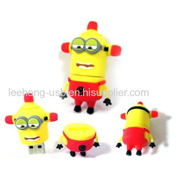 Movie Despical Me cartoon figure 8gb minion usb stick