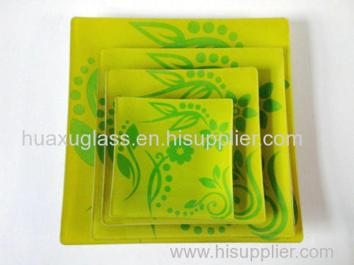 Decal Tempered Glass Plate