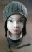 Embroidery and cable needle 100% acrylic knitted hat