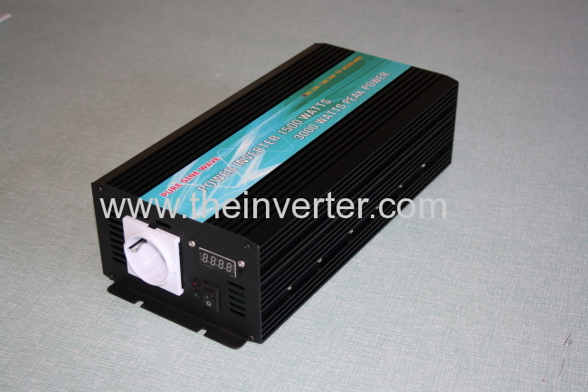 1500W pure sine wave power inverter with meter