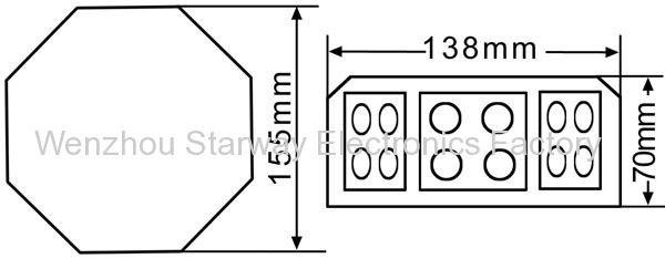  8 Angle Crown LED Beacon Light