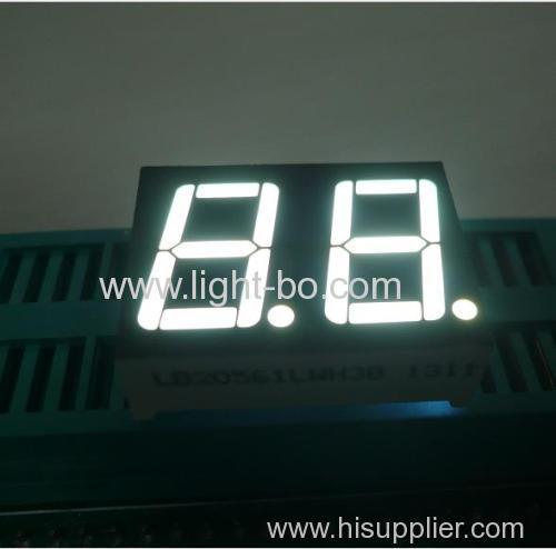 Ultra bright white 0.56 Dual digit 7 segment led display common anode for equipment panel