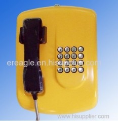 Sos telephone with big button for Bank service