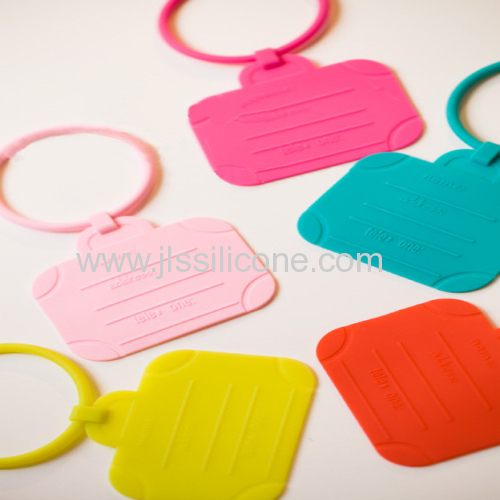 Fashionable travel silicone luggage mark, silicone luggage tag