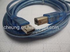 1.5m USB 2.0 Type A Male To B Male Printer Cord Blue