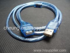 USB 2.0 Cable A MALE TO FMALE Extension Blue 1.5m 5ft