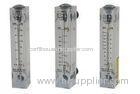 Inline Plastic Flow Meter For Gas Measurement In Water Treatment Equipments , Acrylic Flowmeter