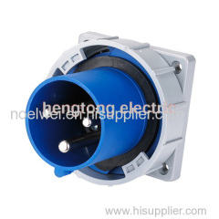 industrial cee flanged inlet cee male plug 125a 3phase ip67