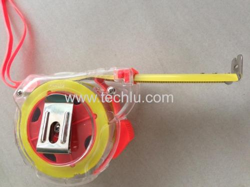 Transparent steel measuring tape plastic shell